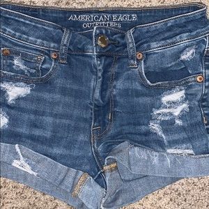 American Eagle hi-rise shorties